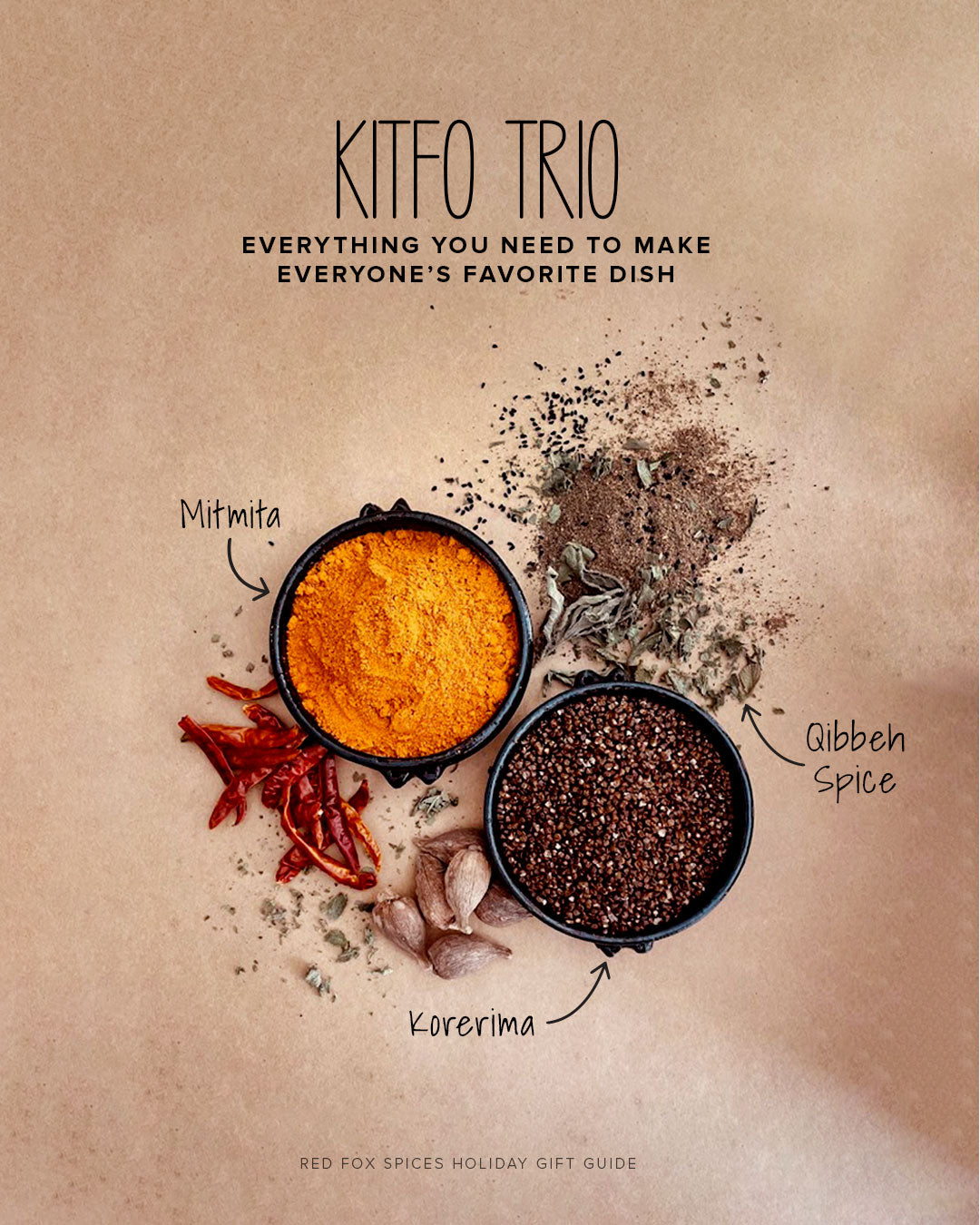 Kitfo Trio: todo lo que necesitas para preparar el plato favorito de todos.